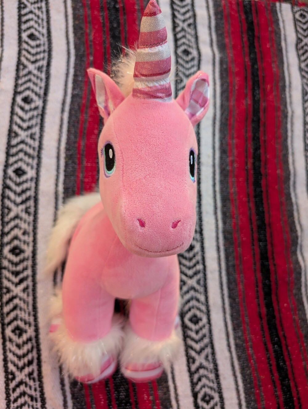 Build-A-Bear Candy Cane Swirl Unicorn 2018 Plush - Picture 2 of 8